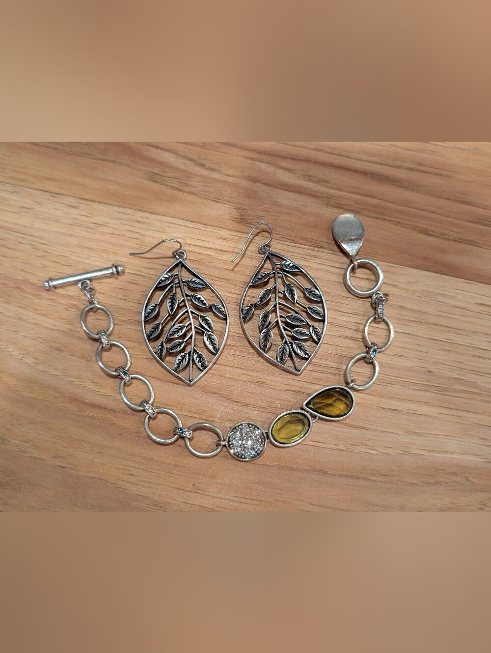 Silver Leaf Filigree Drop Earrings - Women Jewelry